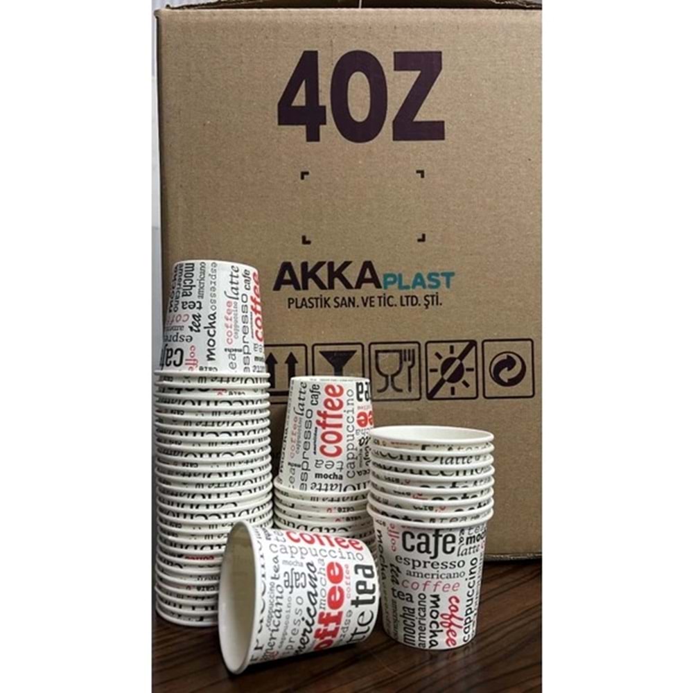 AKKA KARTON BARDAK 4 OZ 50 Lİ 40 PK -2000 adet