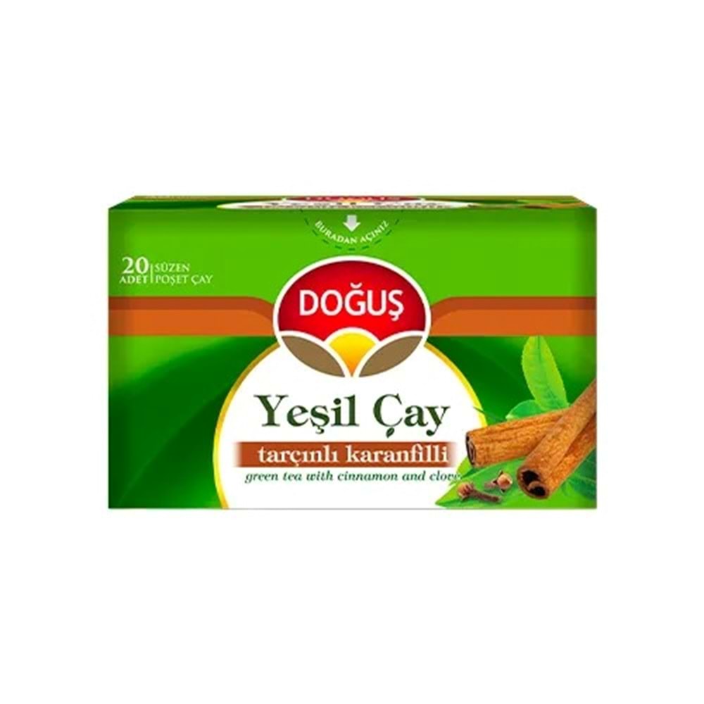DOĞUŞ YEŞİL ÇAY TARÇINLI KARANFİLLİ 20 Lİ