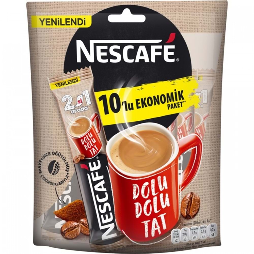 NESCAFE 2 Sİ 1 ARADA 10 LU
