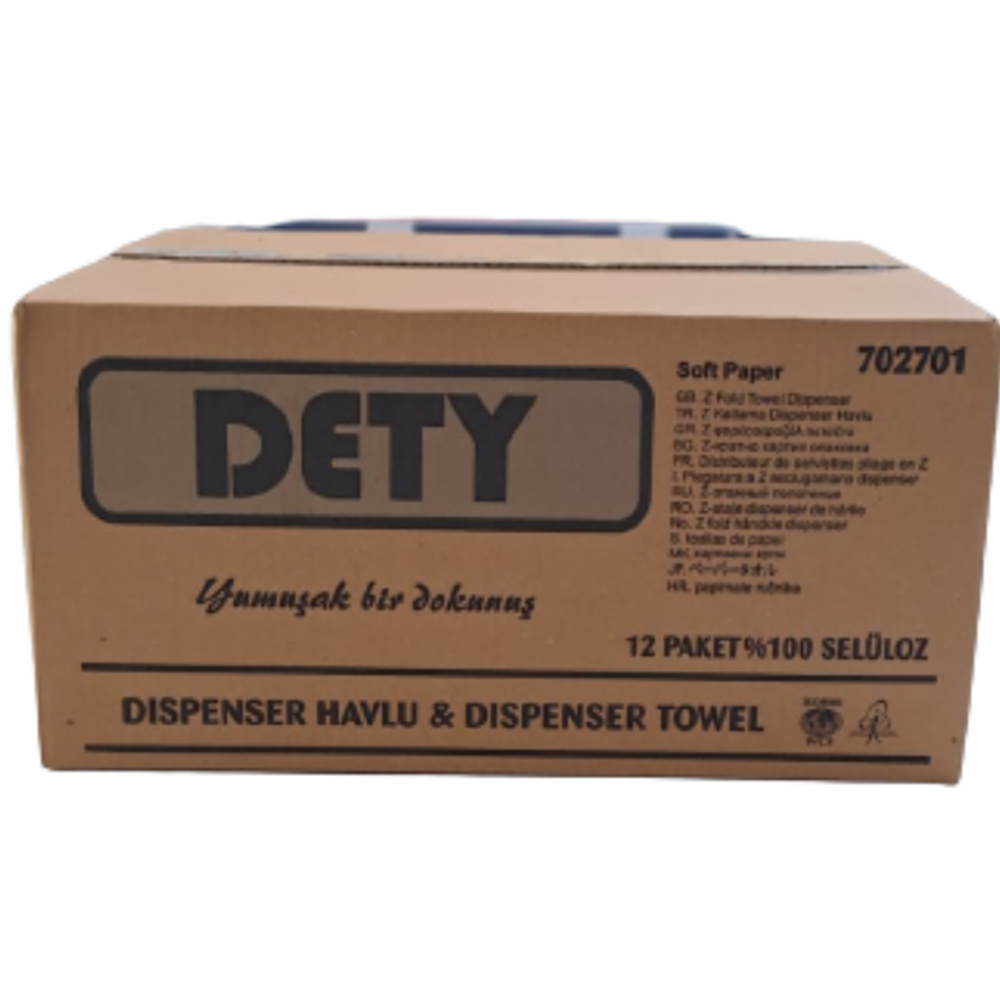 DETY DİSPENSER HAVLU 120Lİ*12 PKT