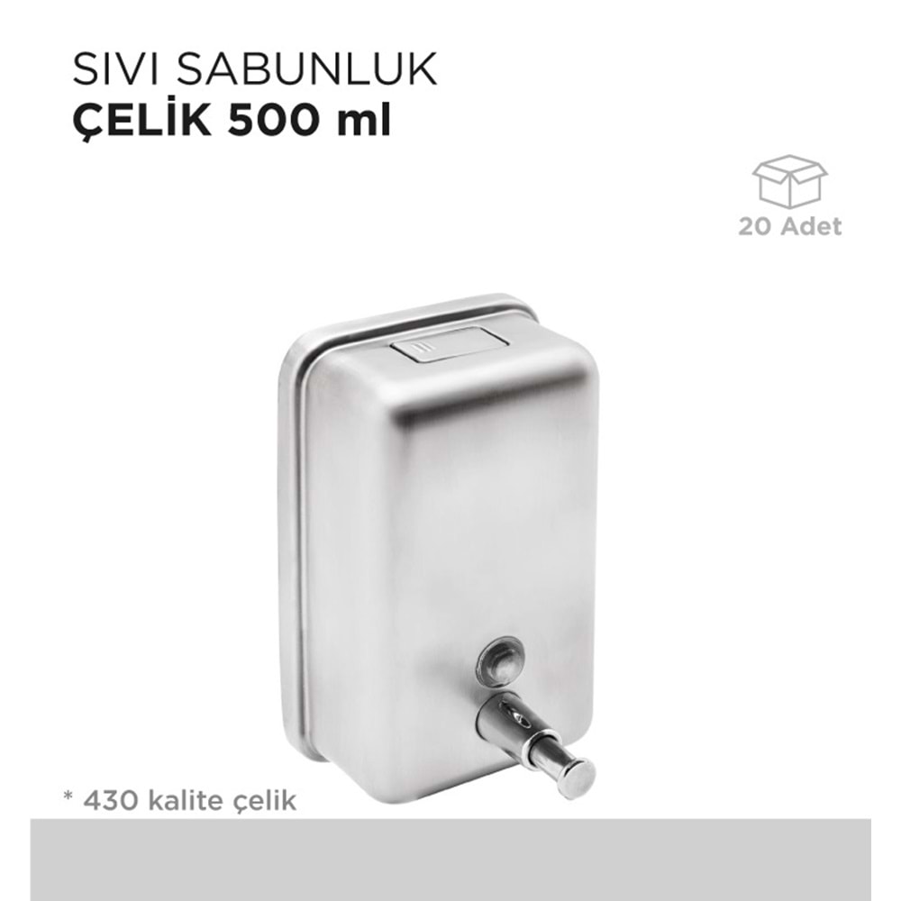 SIVI SABUNLUK ÇELİK 500ML