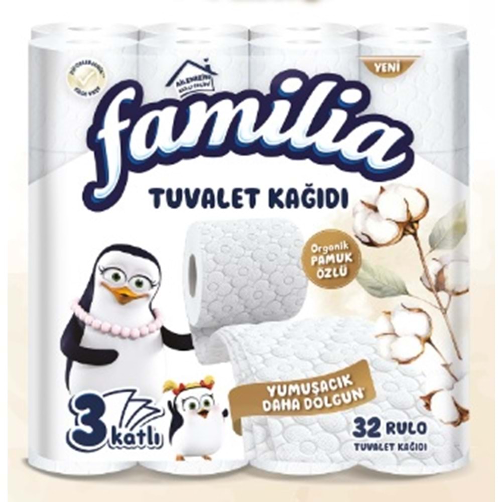 FAMİLİA TUV.KAĞIDI ORG PAMUK 32 Lİ