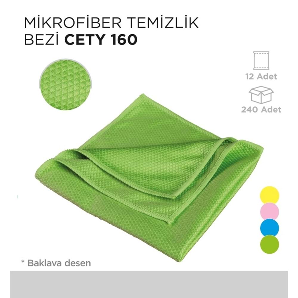 MİKROFİBER TEMİZLİK BEZİ CETY 160