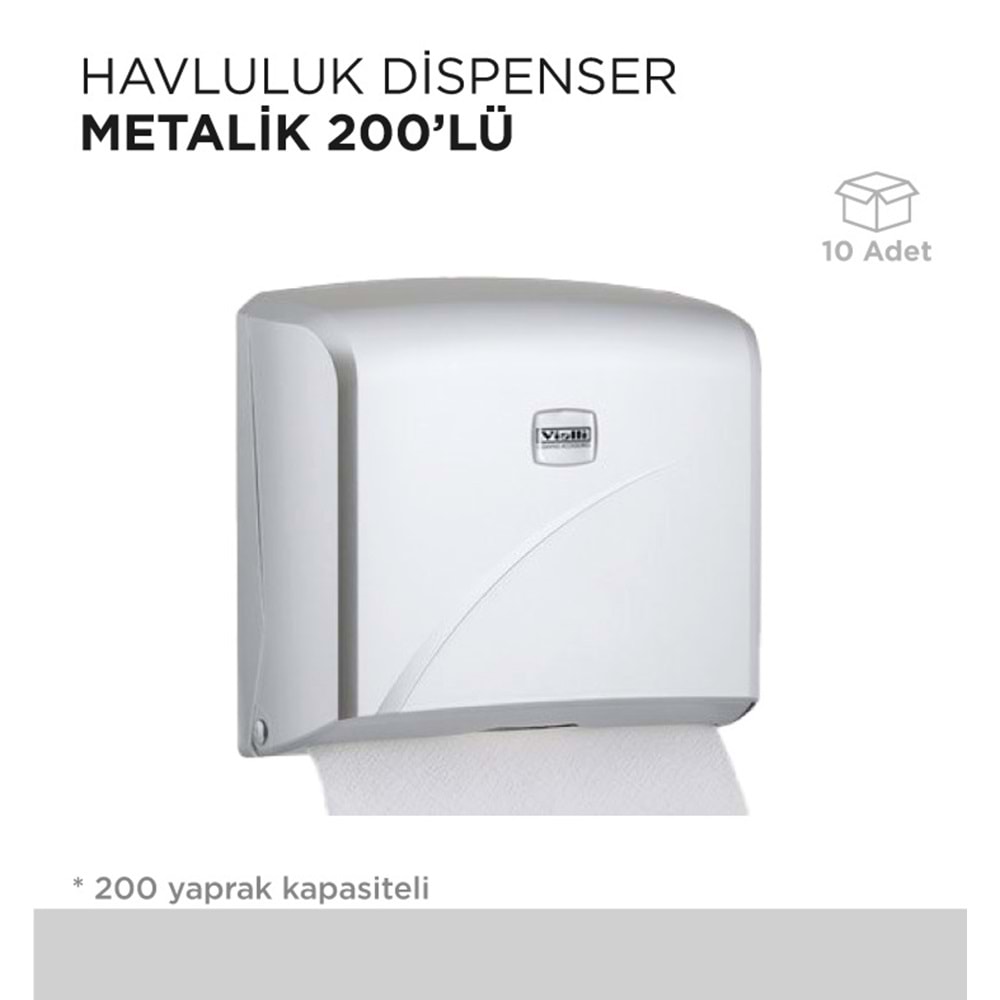 HAVLULUK DİSPENSER METALİK 200LÜ
