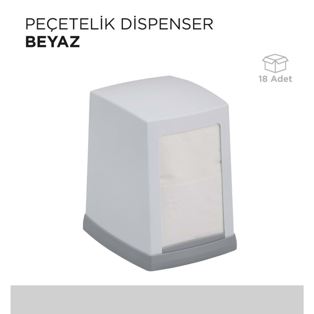 PEÇETELİK DİSPENSER BEYAZ
