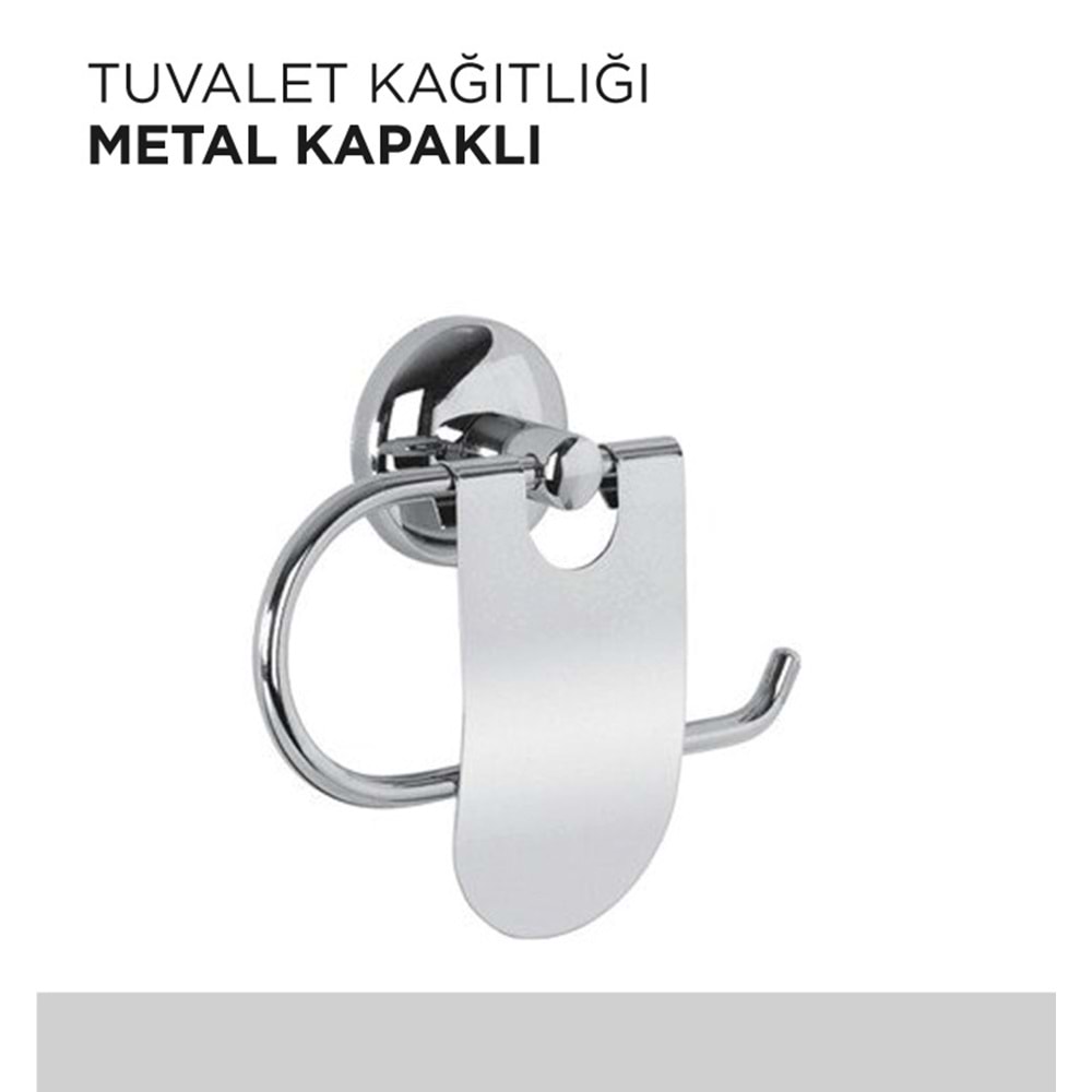 TUVALET KAĞITLIĞI METAL KAPAKLI