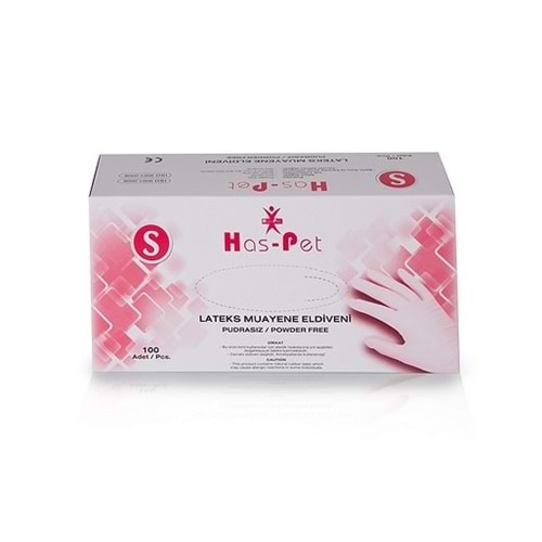 HASPET LATEKS PUDRASIZ SMALL 100'LÜ MUAYENE ELDİVENİ