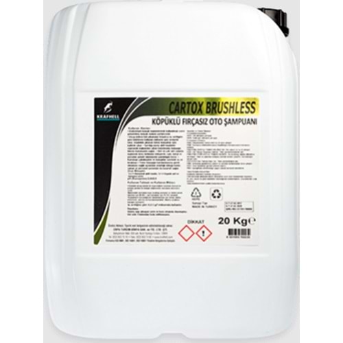 KRAFHELL CARTOX KÖPÜKLÜ FIRÇASIZ OTO YIKAMA ŞAMPUANI 20 LT