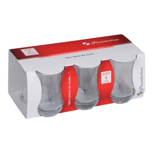 PAŞABAHÇE AİDA ÇAY BARDAĞI 6LI