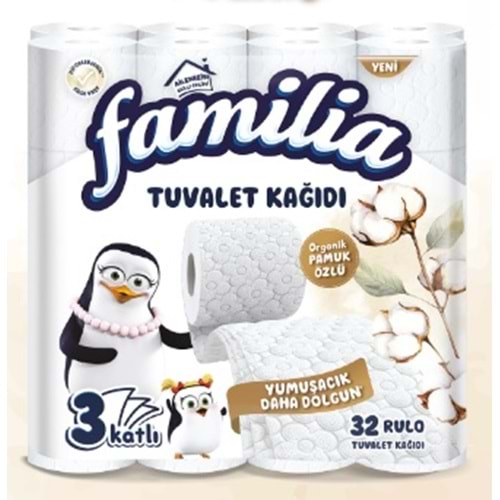 FAMİLİA TUV.KAĞIDI ORG PAMUK 32 Lİ