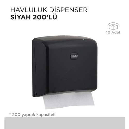 HAVLULUK DİSPENSER SİYAH 200LÜ