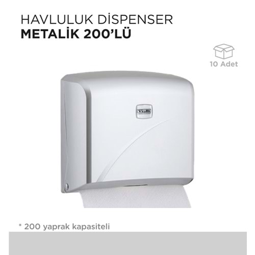 HAVLULUK DİSPENSER METALİK 200LÜ