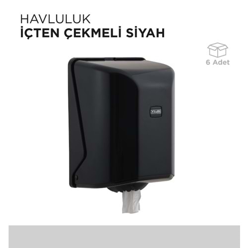 HAVLULUK İÇTEN ÇEKMELİ SİYAH