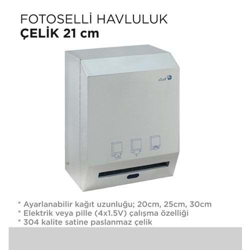 FOTOSELLİ HAVLULUK METALİK 21CM