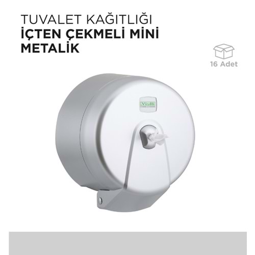 TUVALET KAĞITLIĞI İÇTEN ÇEKMELİ MİNİ METALİK