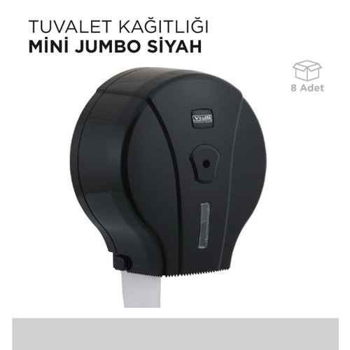 TUVALET KAĞITLIĞI MİNİ JUMBO SİYAH