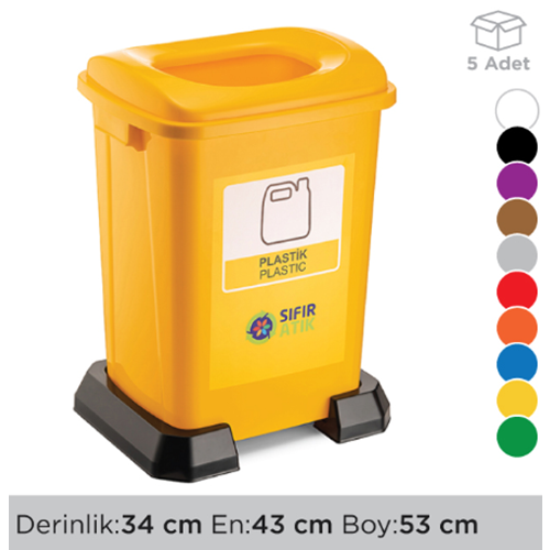 GERİ DÖNÜŞÜM KUTUSU PLASTİK 50 LT
